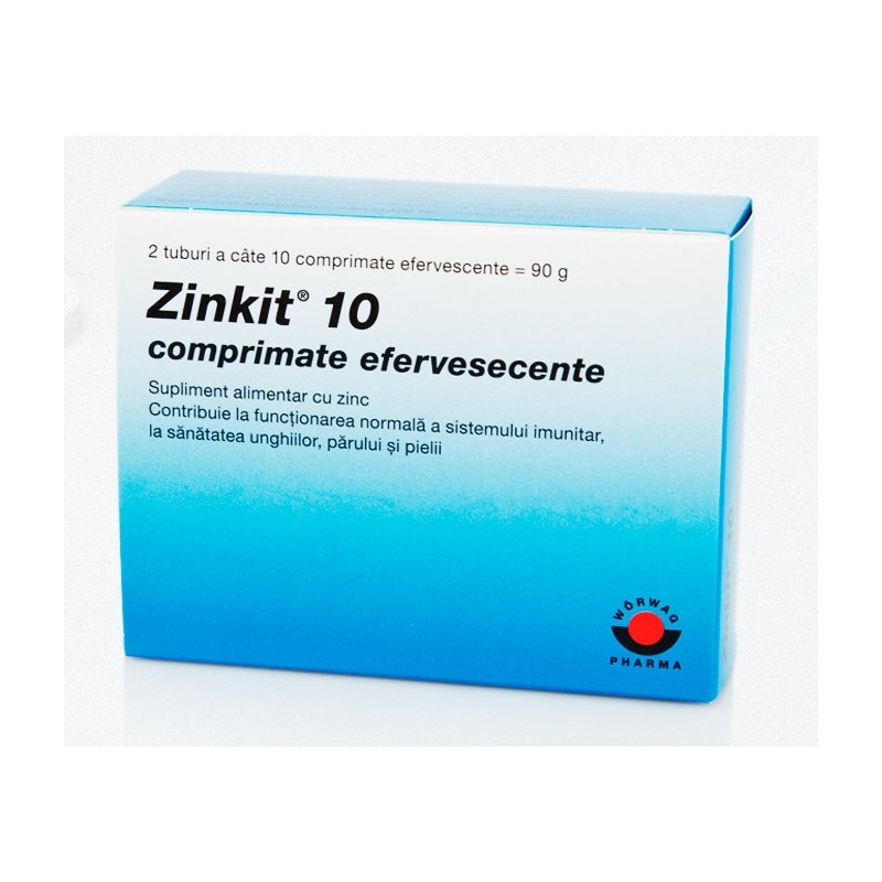 Worwag Pharma Gmbh & Co. Zinkit 10 mg x 20 comprimate efervescente