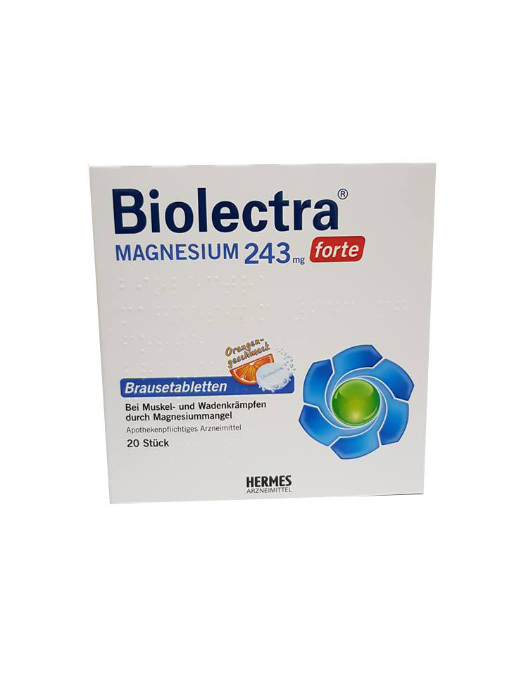 Biolectra magnesium 243 mg forte cu aroma de portocale, x 20 tablete