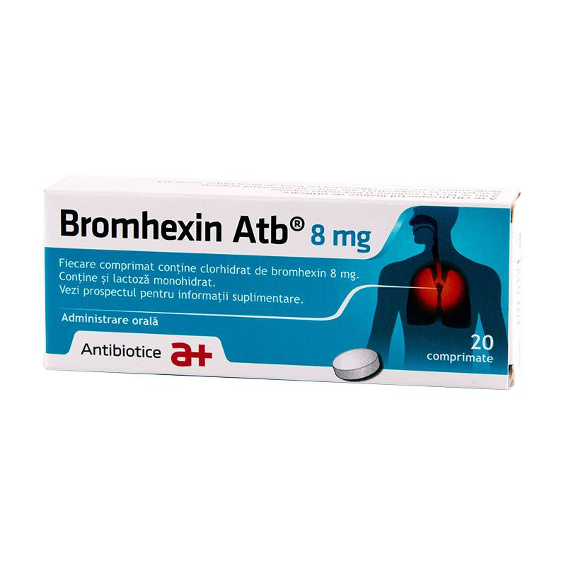 Antibiotice Iasi Romania Bromhexin atb 8mg 20 comprimate