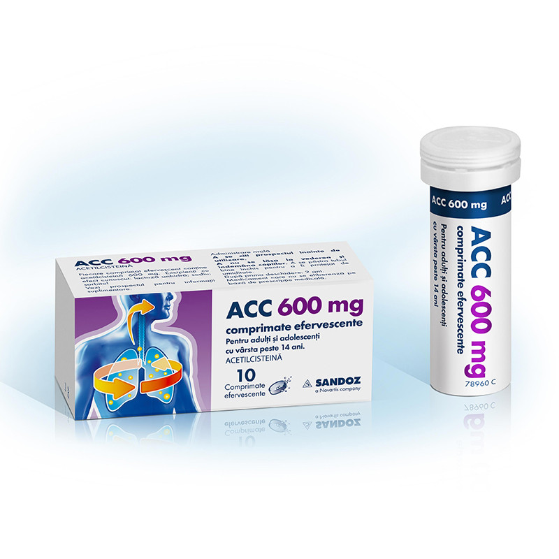 Acc 600mg 10 comprimate efervescente pentru solutie orala