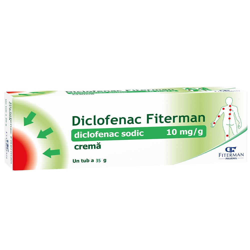 Diclofenac crema 10mg/g x 35g fiterman
