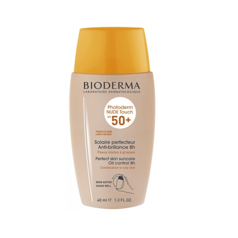 Laboratoire Bioderma Bioderma photoderm nude touch fluid very light spf 50+ nuanta deschisa, 40 ml