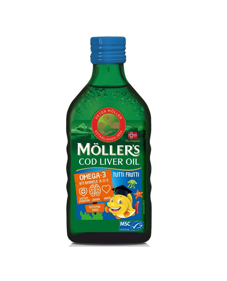 Moller's Cod Liver Oil aroma tutti-frutti 250 ml