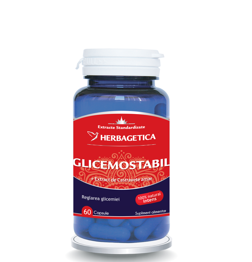 Herbagetica glicemostabil 60 capsule