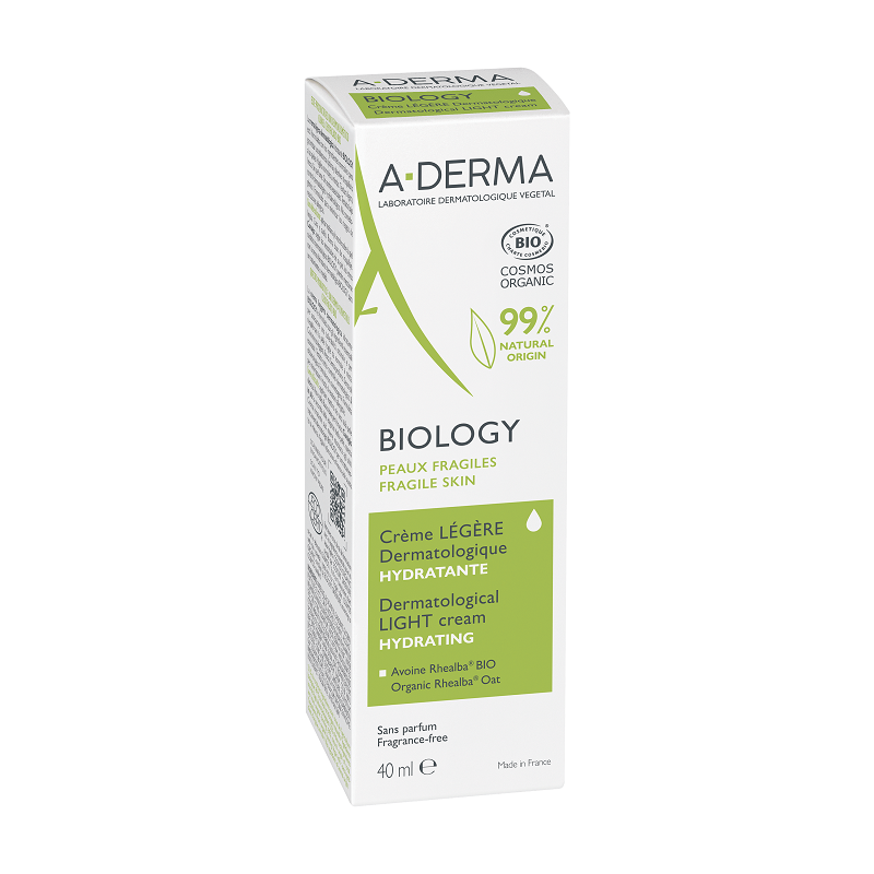 Pierre Fabre Dermo-cosmetice - A-derma biology crema hidratanta legere pentru ten normal-mixt 40 ml