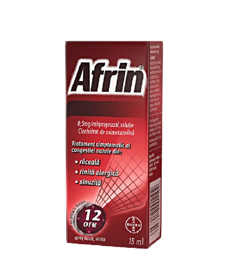 Merk Sharp & Dohme Romania Afrin 0,5mg/ml spray nazal 15ml