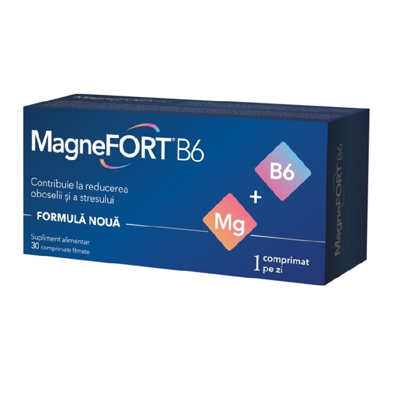Biofarm MagneFORT B6 30 comprimate filmate
