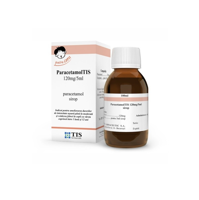 Paracetamol TIS 120mg/5ml x 100ml sirop