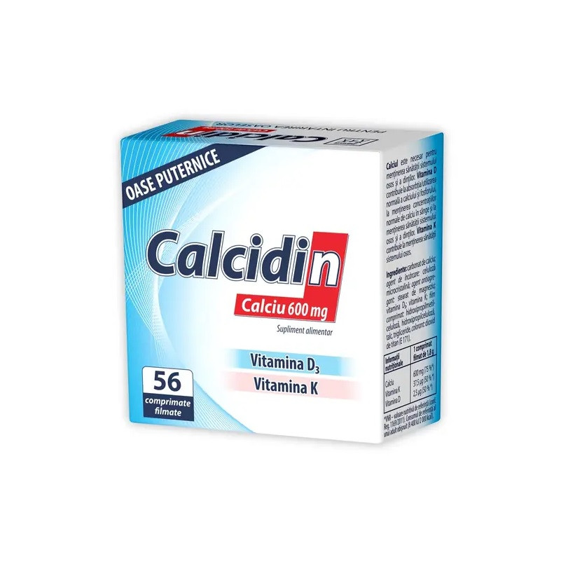 Zdrovit Calcidin x 56 comprimate filmate