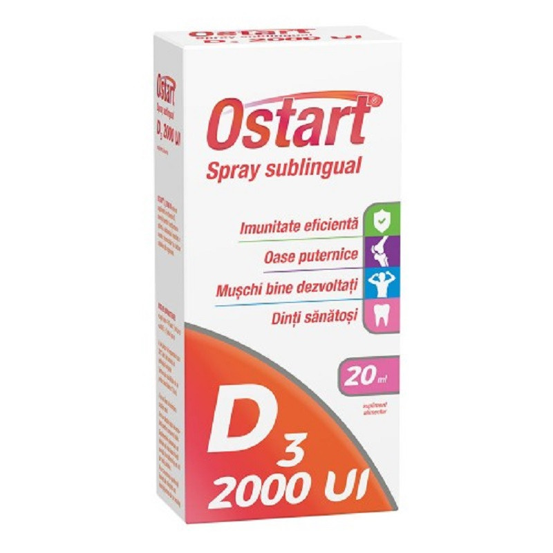 Ostart D3 2000 UI spray sublingual 20 ml