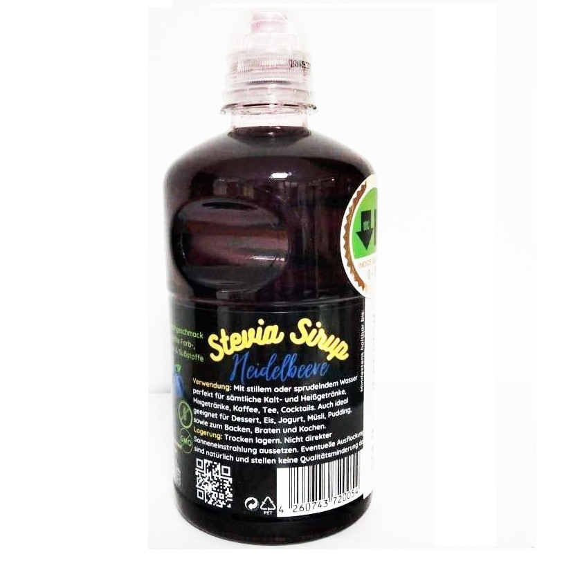 Sirop de Stevia cu Afine Indice Glicemic Scăzut LQI 650 ml
