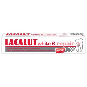 Lacalut pastă de dinţi white & repair, 75ml