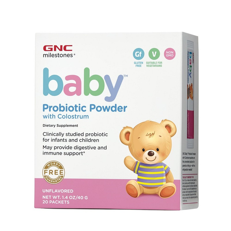 GNC Milestones Baby Microbiotic- Pudra cu Colostrum 20 plicuri