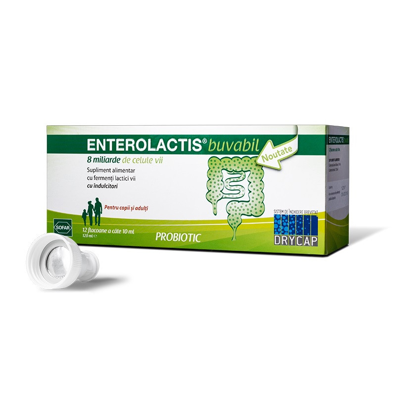 Enterolactis buvabil 10 ml 12 flacoane