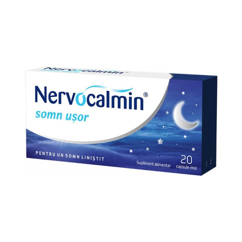 Biofarm Nervocalmin Somn usor cu valeriana 20 capsule moi
