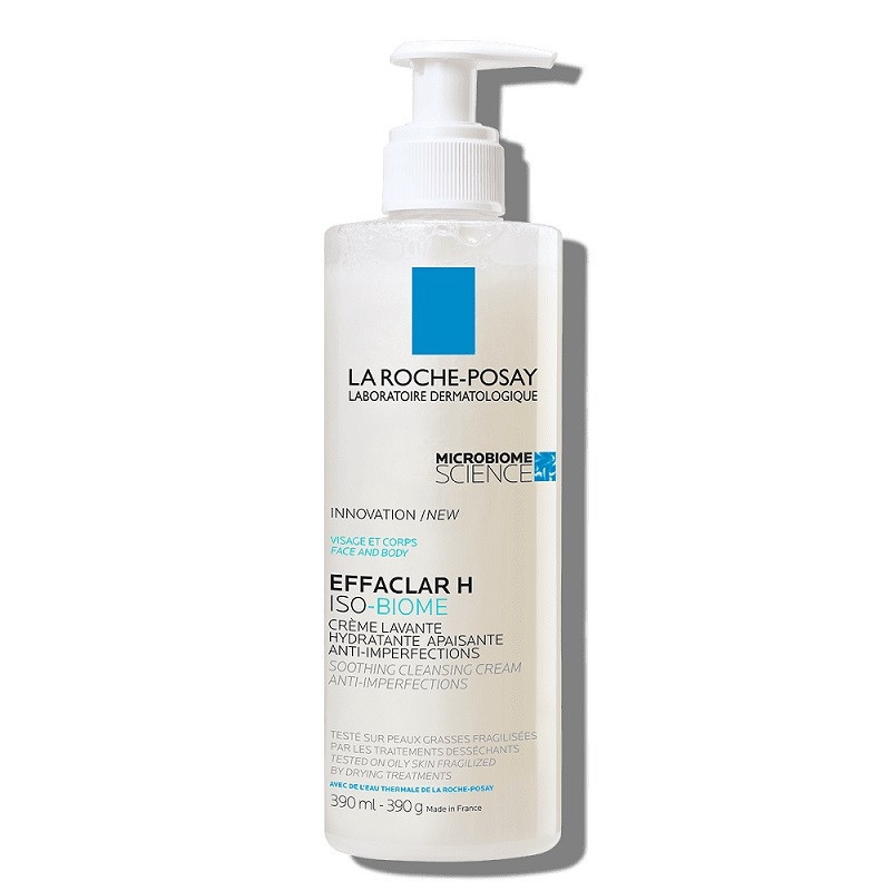 La Roche-Posay Effaclar H ISO-BIOME- Crema de spalare pentru pielea grasa fragilizata, 390 ml La Roche-Posay Effaclar H ISO-BIOME- Crema de spalare pentru pielea grasa fragilizata, 390 ml