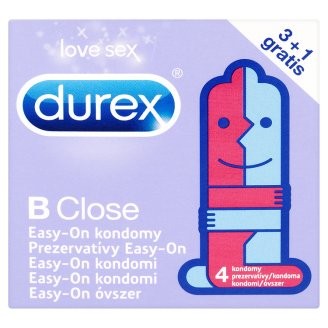 Durex B Close 3+1 prezervative gratis