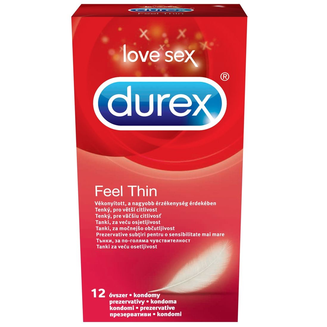 Durex feel thin x 12 prezervative