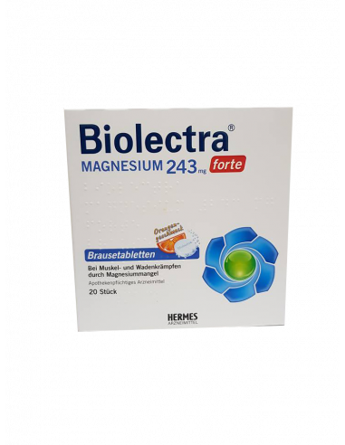 Biolectra Magnesium 243 mg forte, x 20 tablete