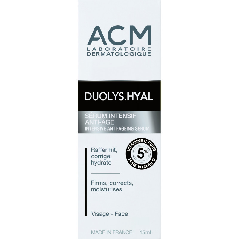 ACM Duolys Hyal Ser Intensiv Anti-îmbătrânire Cu Vitamina C Pură 5% 15 ml
