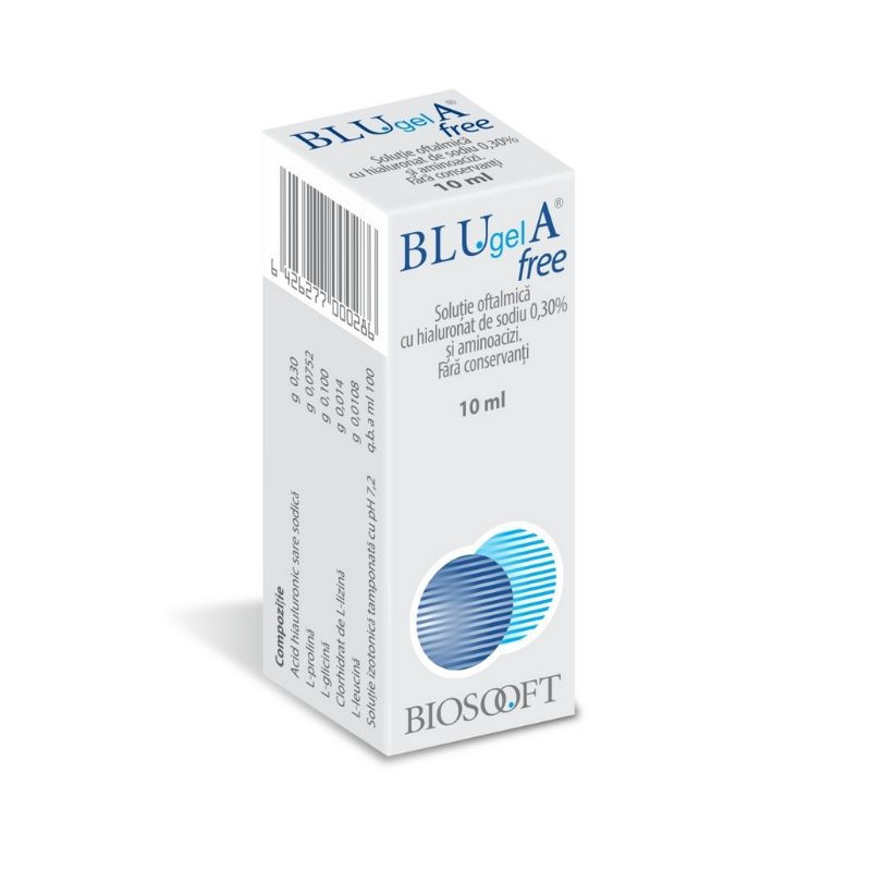 Blu Gel A free 10 ml picaturi oftalmice